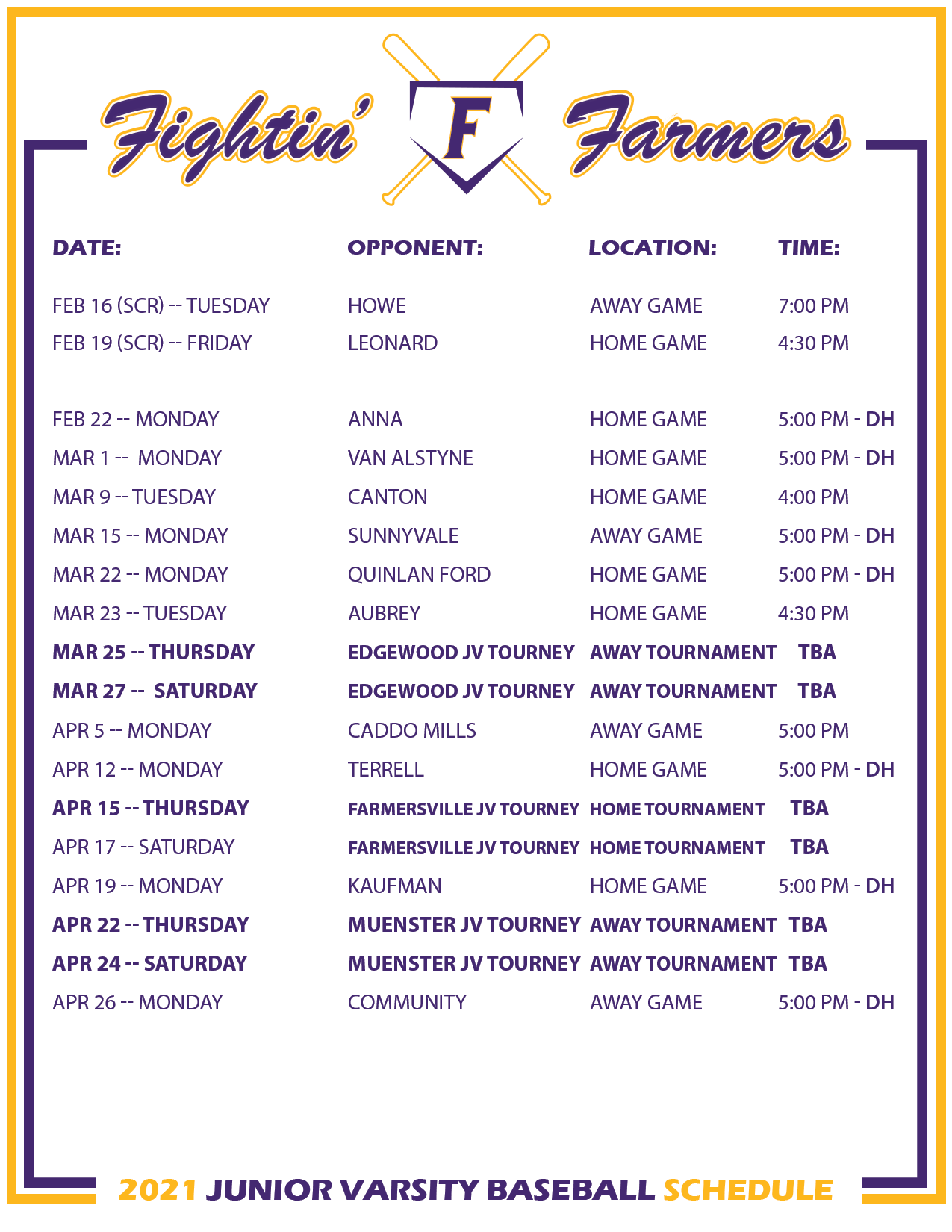 2024 2025 Athletic Schedules About Us Farmersville High School
